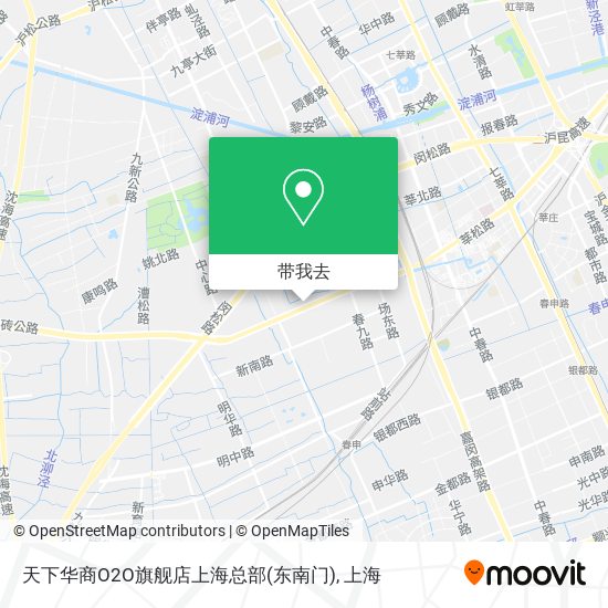 天下华商O2O旗舰店上海总部(东南门)地图
