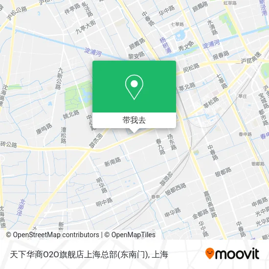 天下华商O2O旗舰店上海总部(东南门)地图