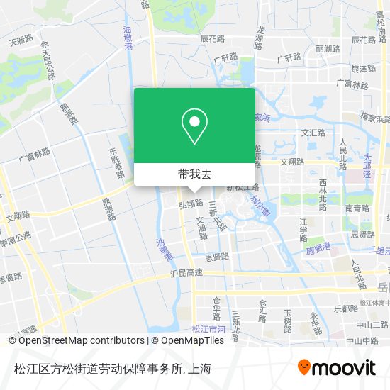 松江区方松街道劳动保障事务所地图