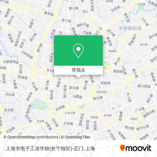 上海市电子工业学校(长宁校区)-正门地图