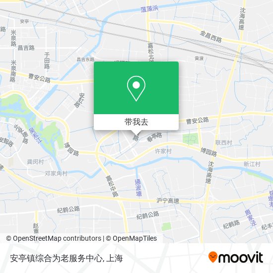 安亭镇综合为老服务中心地图