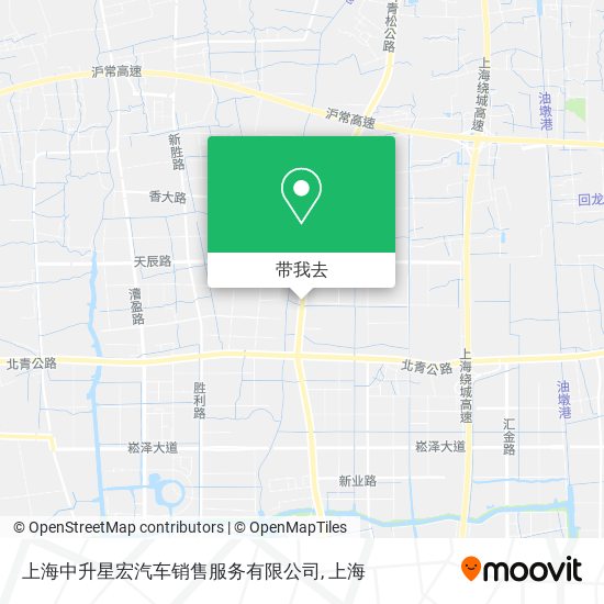 上海中升星宏汽车销售服务有限公司地图