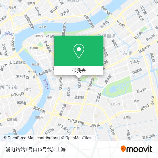 浦电路站1号口(6号线)地图
