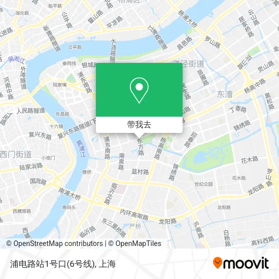 浦电路站1号口(6号线)地图