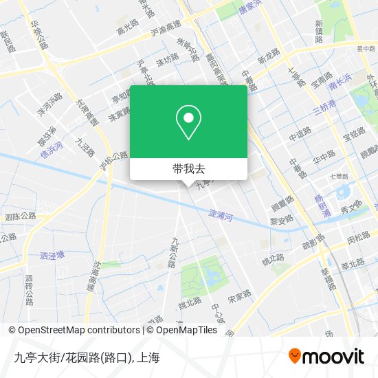 九亭大街/花园路(路口)地图