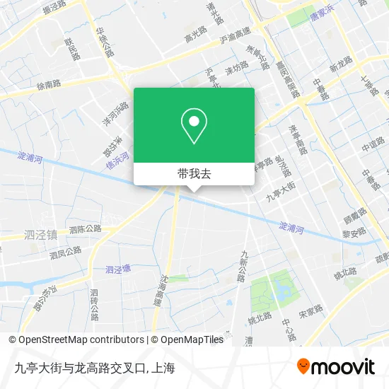 九亭大街与龙高路交叉口地图