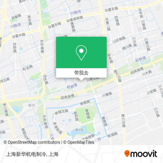 上海新华机电制冷地图