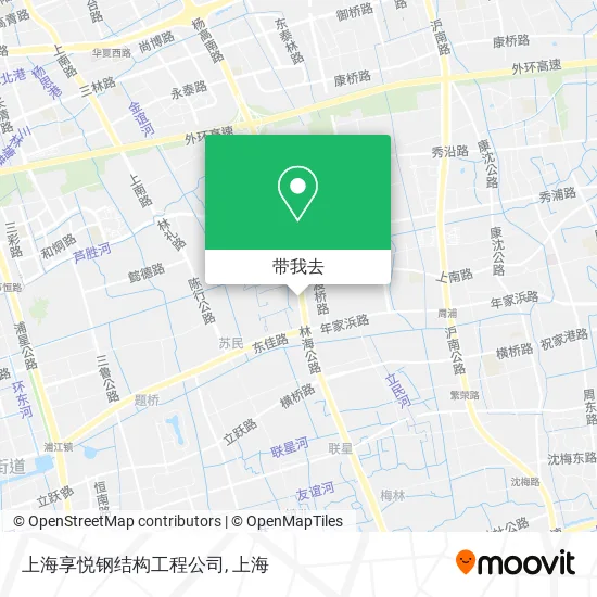 上海享悦钢结构工程公司地图