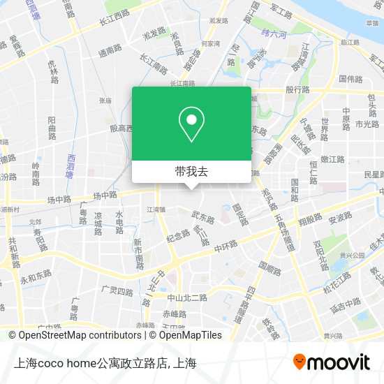 上海coco home公寓政立路店地图