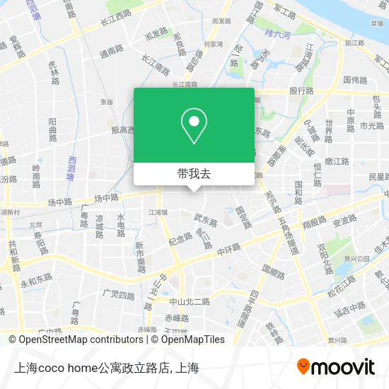 上海coco home公寓政立路店地图