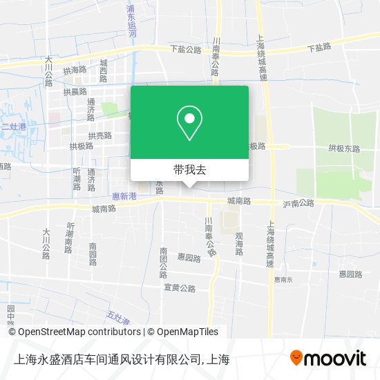 上海永盛酒店车间通风设计有限公司地图