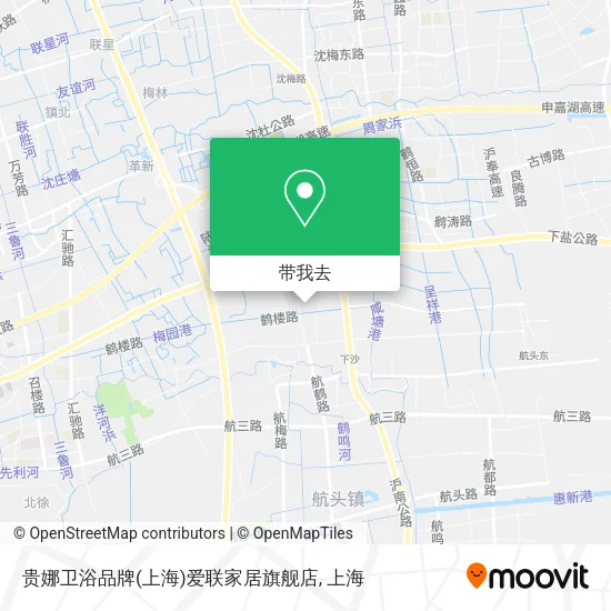 贵娜卫浴品牌(上海)爱联家居旗舰店地图