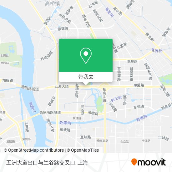 五洲大道出口与兰谷路交叉口地图