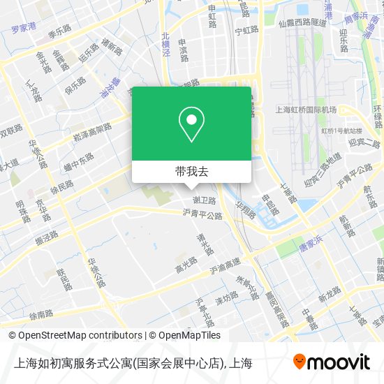 上海如初寓服务式公寓(国家会展中心店)地图