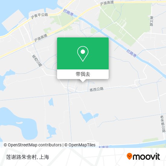 莲谢路朱舍村地图