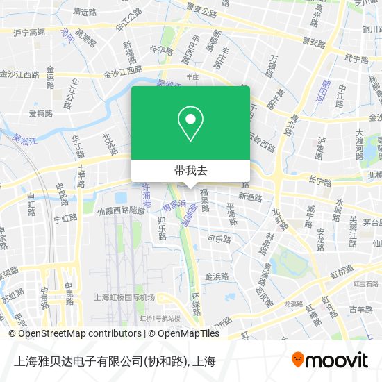 上海雅贝达电子有限公司(协和路)地图