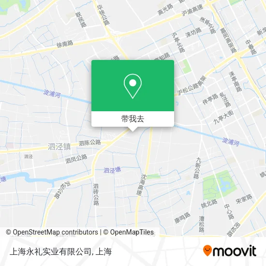 上海永礼实业有限公司地图