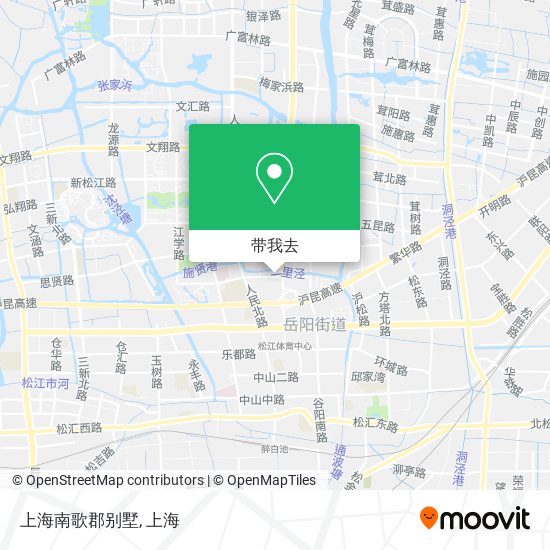 上海南歌郡别墅地图