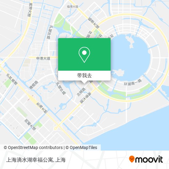 上海滴水湖幸福公寓地图