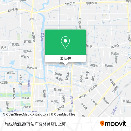 维也纳酒店(万达广富林路店)地图