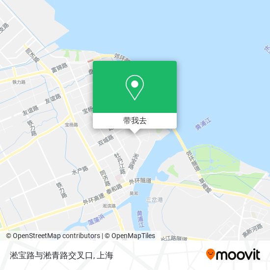 淞宝路与淞青路交叉口地图
