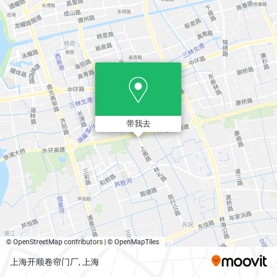 上海开顺卷帘门厂地图