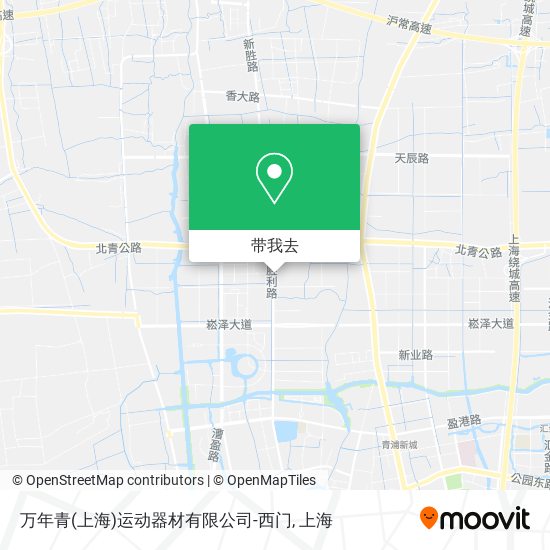 万年青(上海)运动器材有限公司-西门地图
