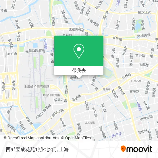 西郊宝成花苑1期-北2门地图