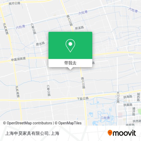 上海申昊家具有限公司地图