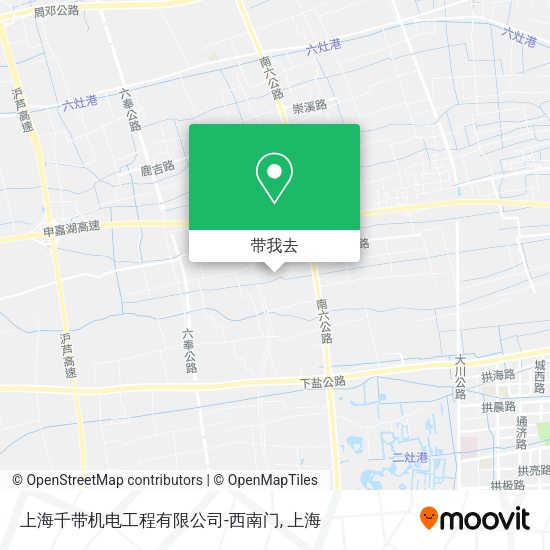 上海千带机电工程有限公司-西南门地图