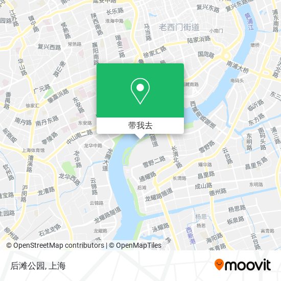 后滩公园地图