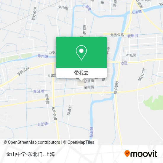金山中学-东北门地图