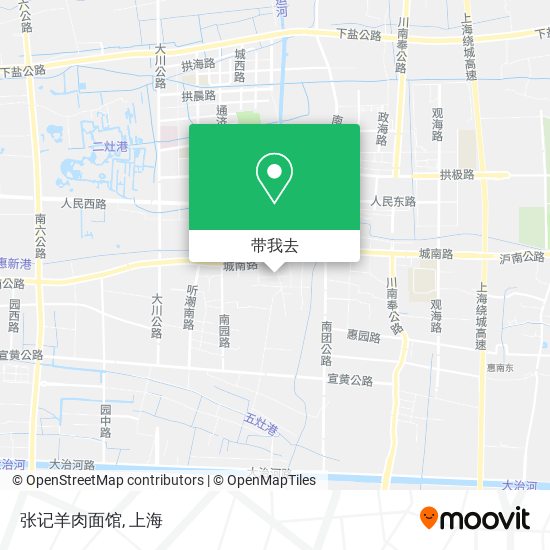 张记羊肉面馆地图