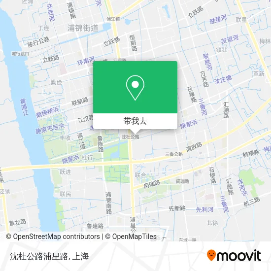沈杜公路浦星路地图