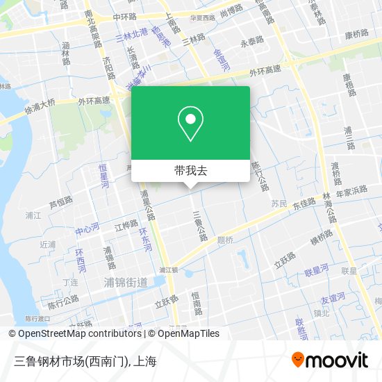 三鲁钢材市场(西南门)地图
