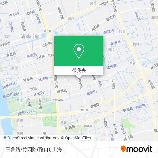 三鲁路/竹园路(路口)地图