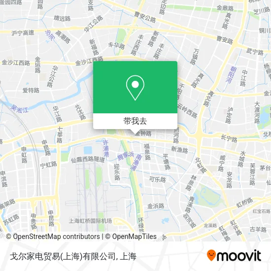 戈尔家电贸易(上海)有限公司地图