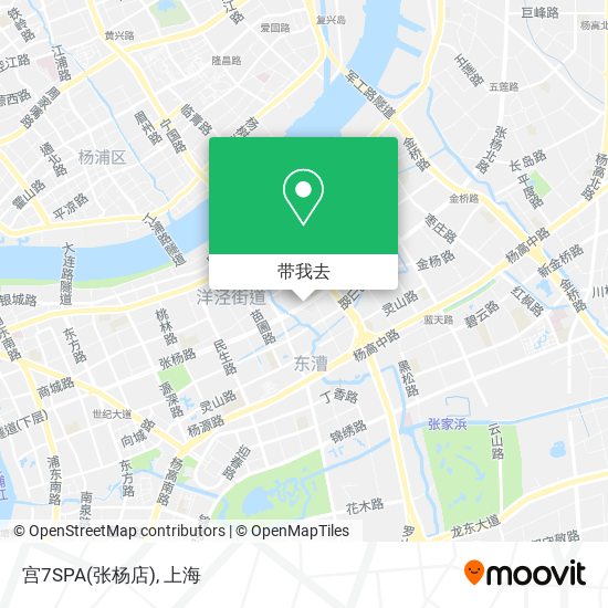 宫7SPA(张杨店)地图
