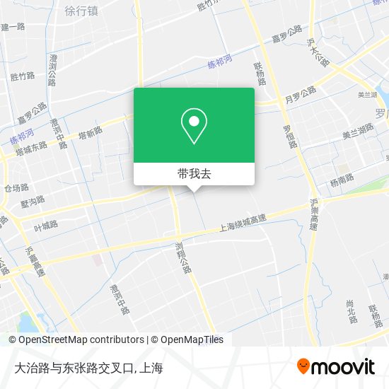 大治路与东张路交叉口地图