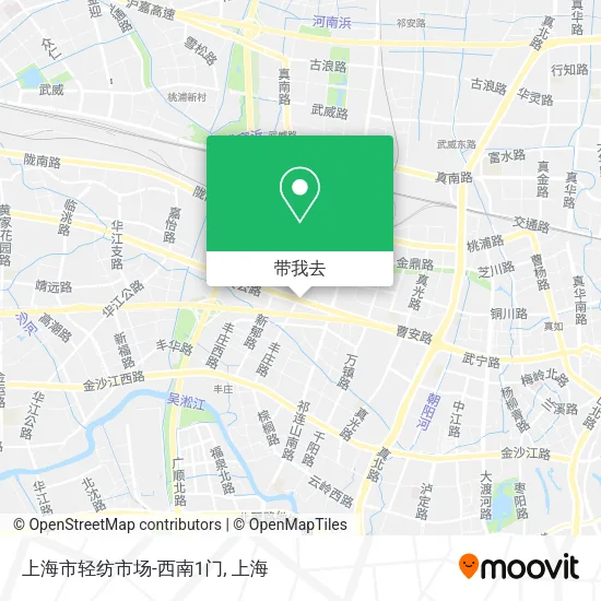 上海市轻纺市场-西南1门地图