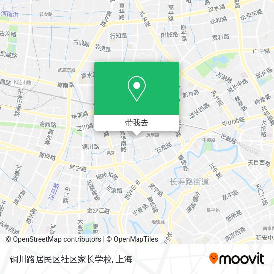 铜川路居民区社区家长学校地图