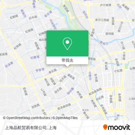 上海晶航贸易有限公司地图