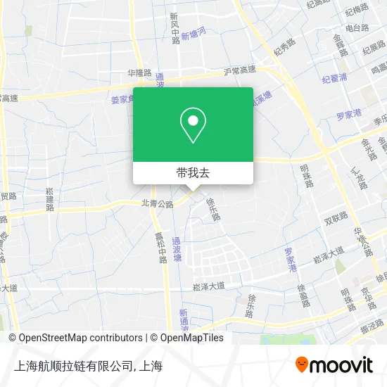 上海航顺拉链有限公司地图