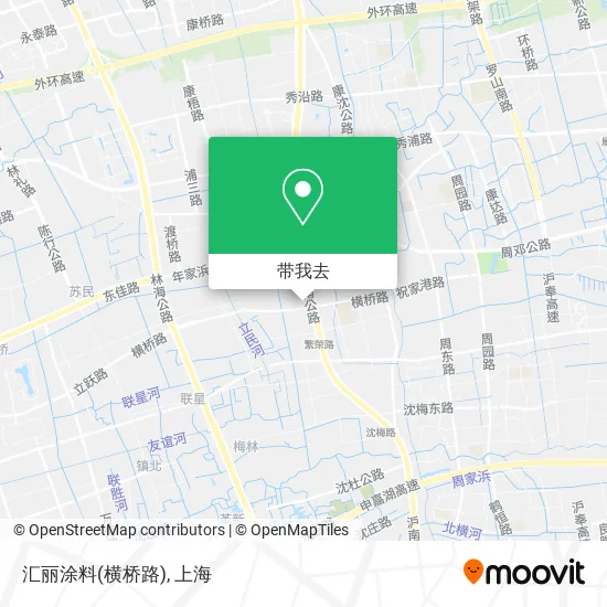 汇丽涂料(横桥路)地图