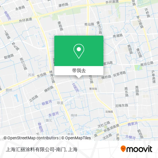 上海汇丽涂料有限公司-南门地图