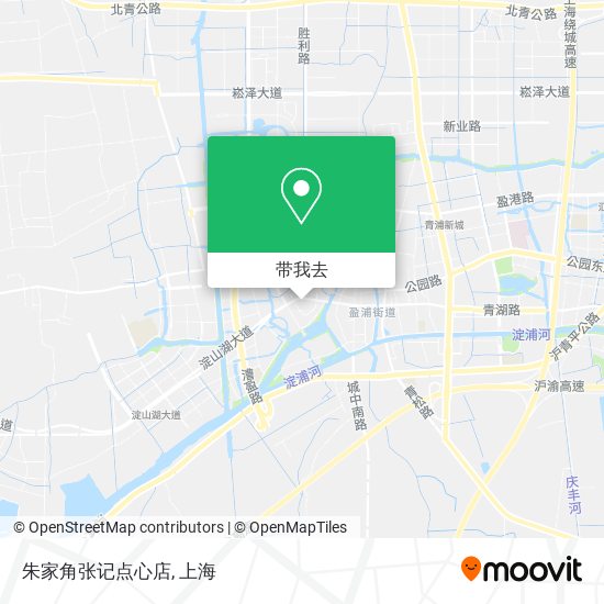 朱家角张记点心店地图