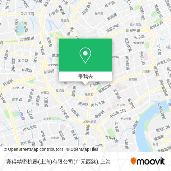 宾得精密机器(上海)有限公司(广元西路)地图