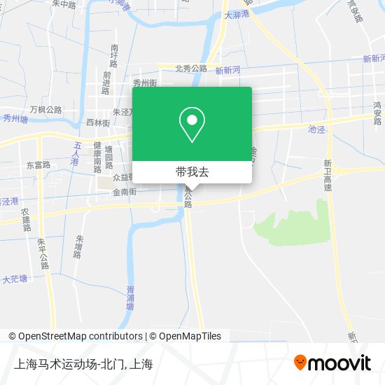 上海马术运动场-北门地图