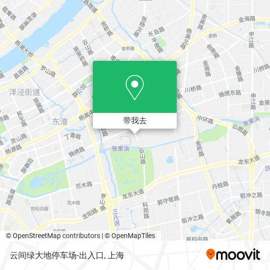 云间绿大地停车场-出入口地图