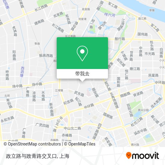 政立路与政青路交叉口地图